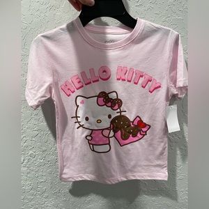 Hello kitty Valentine’s Day heart kids shirt xs 4/5